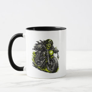 Caneca Motocicleta de Motoqueiro Zumbi
