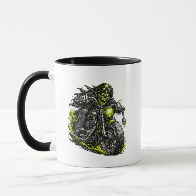 Caneca Motocicleta de Motoqueiro Zumbi (Esquerda)