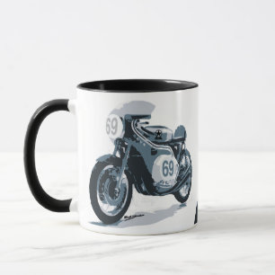 Caneca Motocicleta do clássico do piloto do café