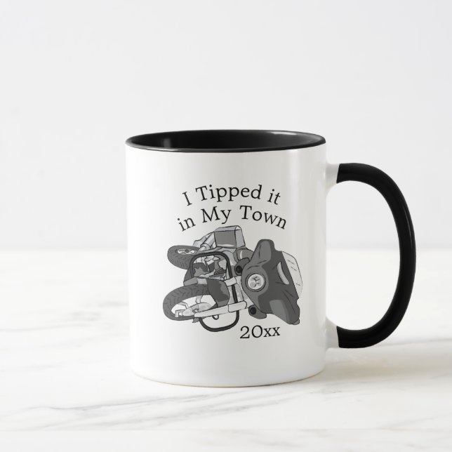 Caneca Motocicleta Tombada (Direita)