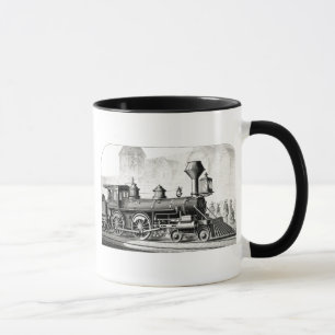 Caneca Motor a Vapor de Locomotiva Americana