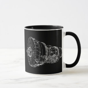 Caneca Motor de jato