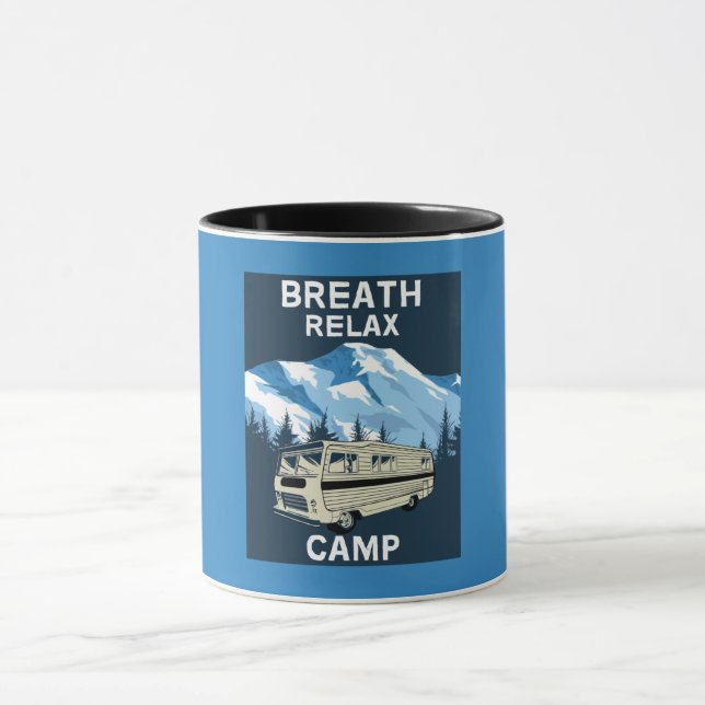 Caneca Motorhome RV | Camper | Viagem Van | Retro (Centro)