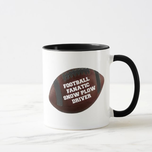 Caneca Motorista de Neve Fanática de Futebol (Direita)