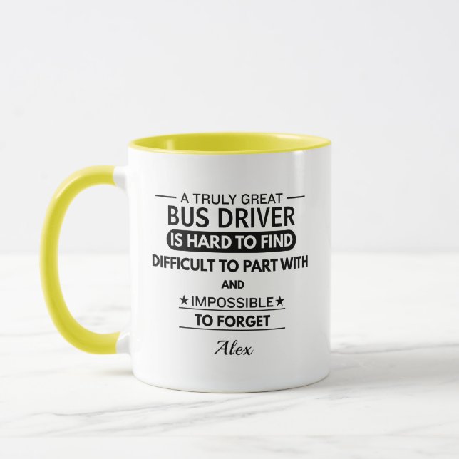 Caneca Motorista de Ônibus Personalizado (Esquerda)