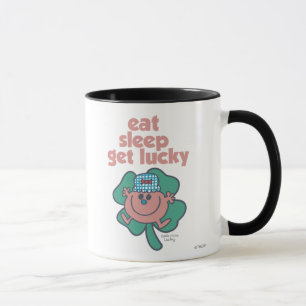 Caneca Motto da Senhorita Lucky Trevo verde