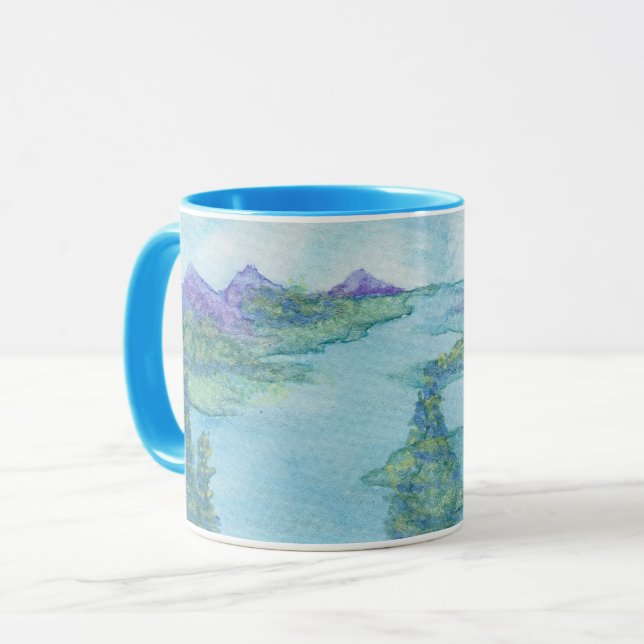 Caneca Mountian Shimmer, por Lyric Rivera - Coffee Mug (Frente Esquerda)