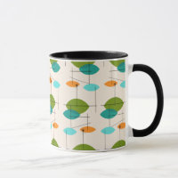 Caneca móvel atômica retro da campainha do teste