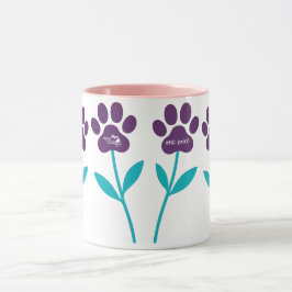Caneca MPA Tulip Paw Imprime Mugs de Café