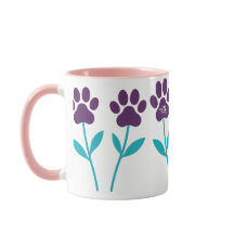 MPA Tulip Paw Imprime Mugs de Café