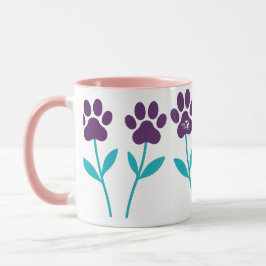 Caneca MPA Tulip Paw Imprime Mugs de Café