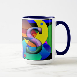 Caneca MS Monogramed, Coffee Mug Iniciado
