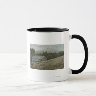 Caneca Mt. Capa, Oregon - vista da montanha da capa
