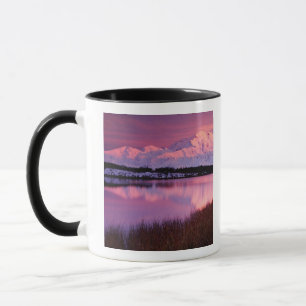 Caneca Mt. Denali ao pôr do sol a partir do Reflection Po