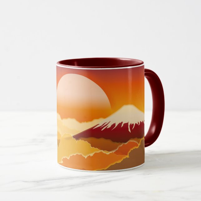 Caneca Mt. FUJI Sunset Japão (Frente Esquerda)