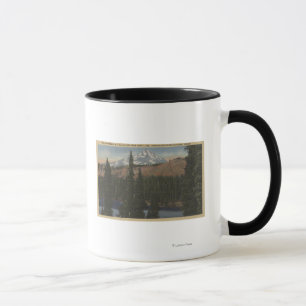 Caneca Mt. Jefferson, Oregon - vista do lago hunts