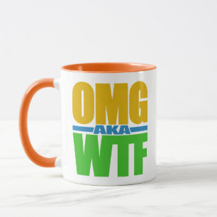 Caneca Mudanças de nome personalizado WTF