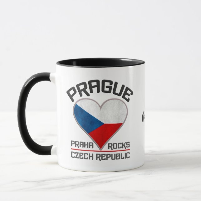 Caneca Mudanças PRAGUE de nome personalizado (Esquerda)