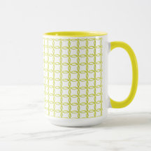 Mug - Anéis de bloqueio amarelo