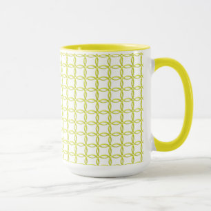 Caneca Mug - Anéis de bloqueio amarelo