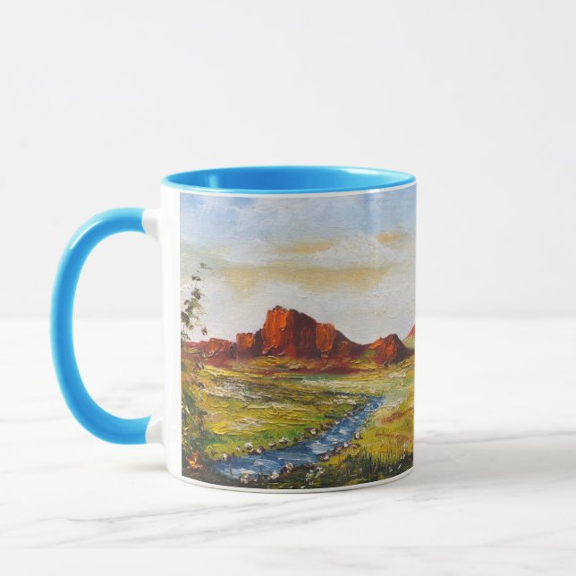 Caneca Mug Ann Hayes Pintando Red Rock Canyan (Esquerda)