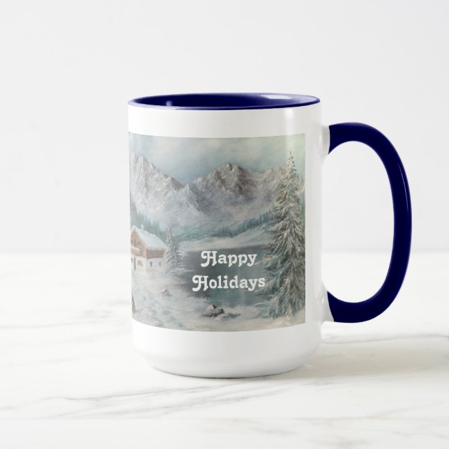 Caneca Mug Ann Hayes Pintando Sonho de Neve Bávaro (Direita)