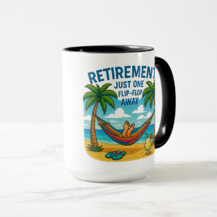 Caneca ☕ Mug: "Aposentadoria: apenas um Sacudir de salto"