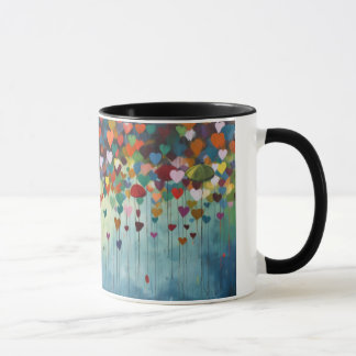 Caneca Mug art abstrait coeur