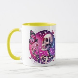 Caneca mug avec squelette joyeux