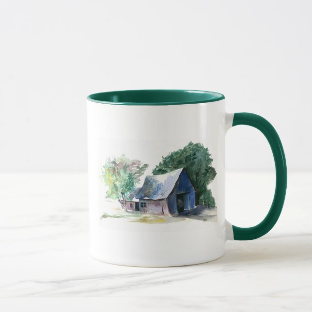 Caneca Mug - Barn de Aquarela (Direita)