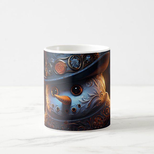 Caneca (Mug) Boneco de Neve Estiloso (Centro)