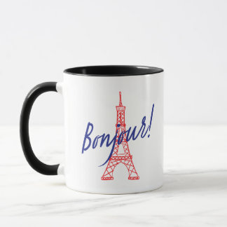 Caneca Mug Bonjour Paris !