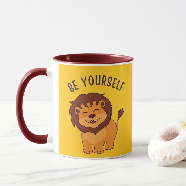 Caneca Mug Cerâmico Personalizado (Com Donut)