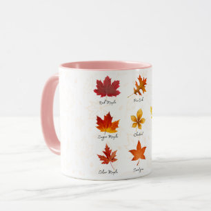 Caneca Mug Cerâmico Personalizado, Folhas de outono para 