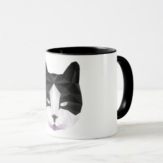 Caneca Mug chat noir et blanc