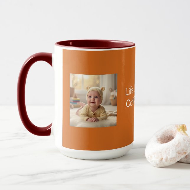 Caneca Mug Chocolate - Café Cozy e Taça de Tea (Com Donut)