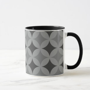 Caneca Mug - Círculos e Ouros em Preto