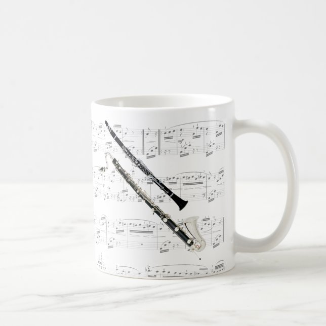 Caneca Mug - Clarinets com partituras (Direita)