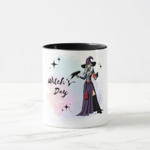 Caneca Mug com a Design de uma bruxa corcunda: Magia em S