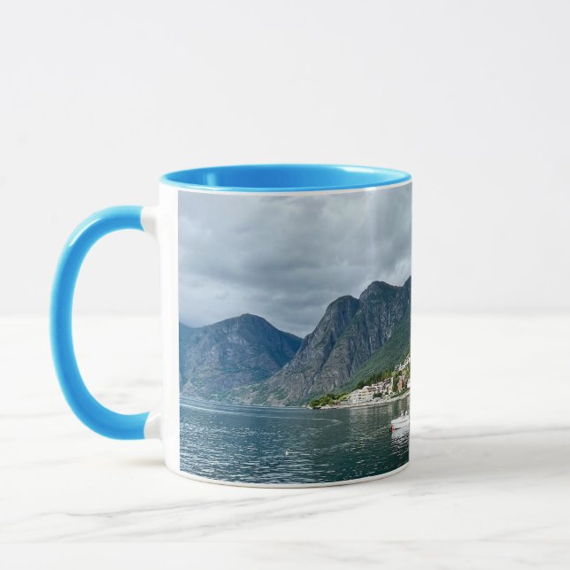 Caneca Mug com Aurlandsfjord impressão (Esquerda)