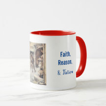 Mug com Bob Cratchit carregando Tiny Tim