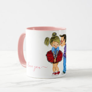 Caneca Mug com Casal Romântico - Amor