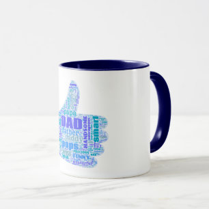 Caneca Mug com impressão no centro - Word Cloud