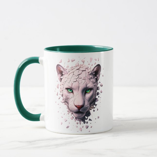 Caneca Mug com o estranho retrato de uma pantera (Esquerda)