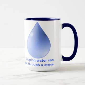 Caneca Mug Com O Provérbio Chinês Sobre Persistência.