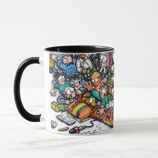 Caneca Mug com um desenho sobre a colômbia (Esquerda)