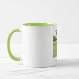 Caneca Mug Combo de Golfer Vintage Personalizado