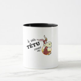 Caneca Mug combo "Je suis têtu comme un âne"