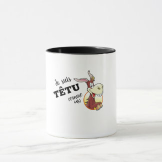 Caneca Mug combo "Je suis têtu comme un âne"