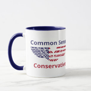 Caneca Mug Common Sense Conservador